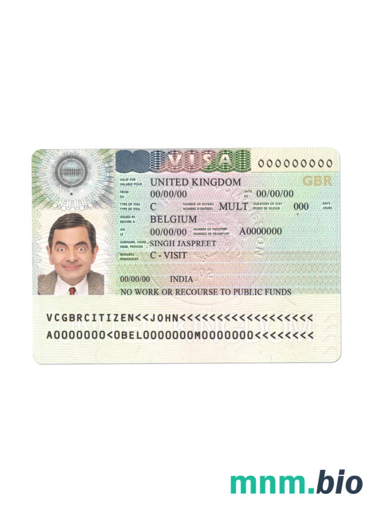 Wielka Brytania visa version 2